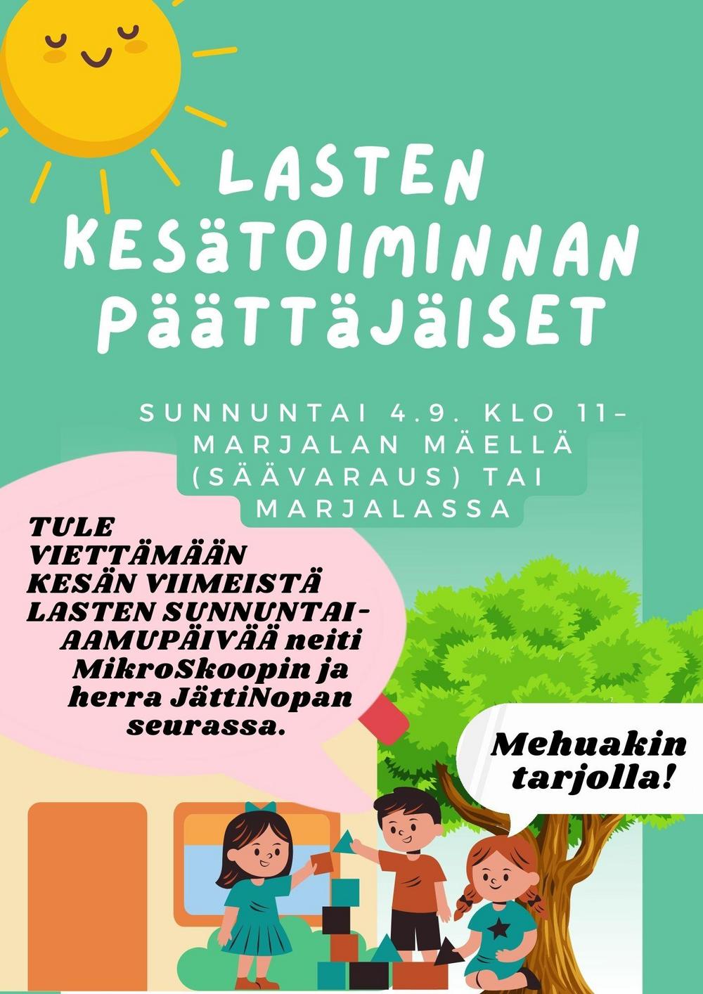 Kutsu Marjiksen Puutarhan Lapsille 4 9 Marjaniemen Siirtolapuutarha Ry